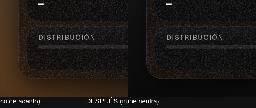 Detalle esquina inferior izquierda antes y después