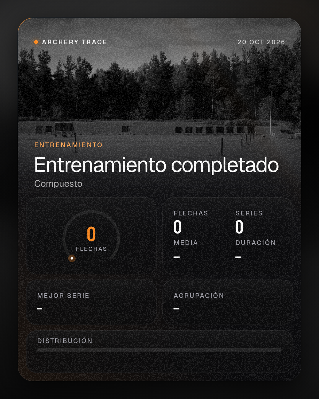 Tarjeta Cristal con el fondo estilo Nothing