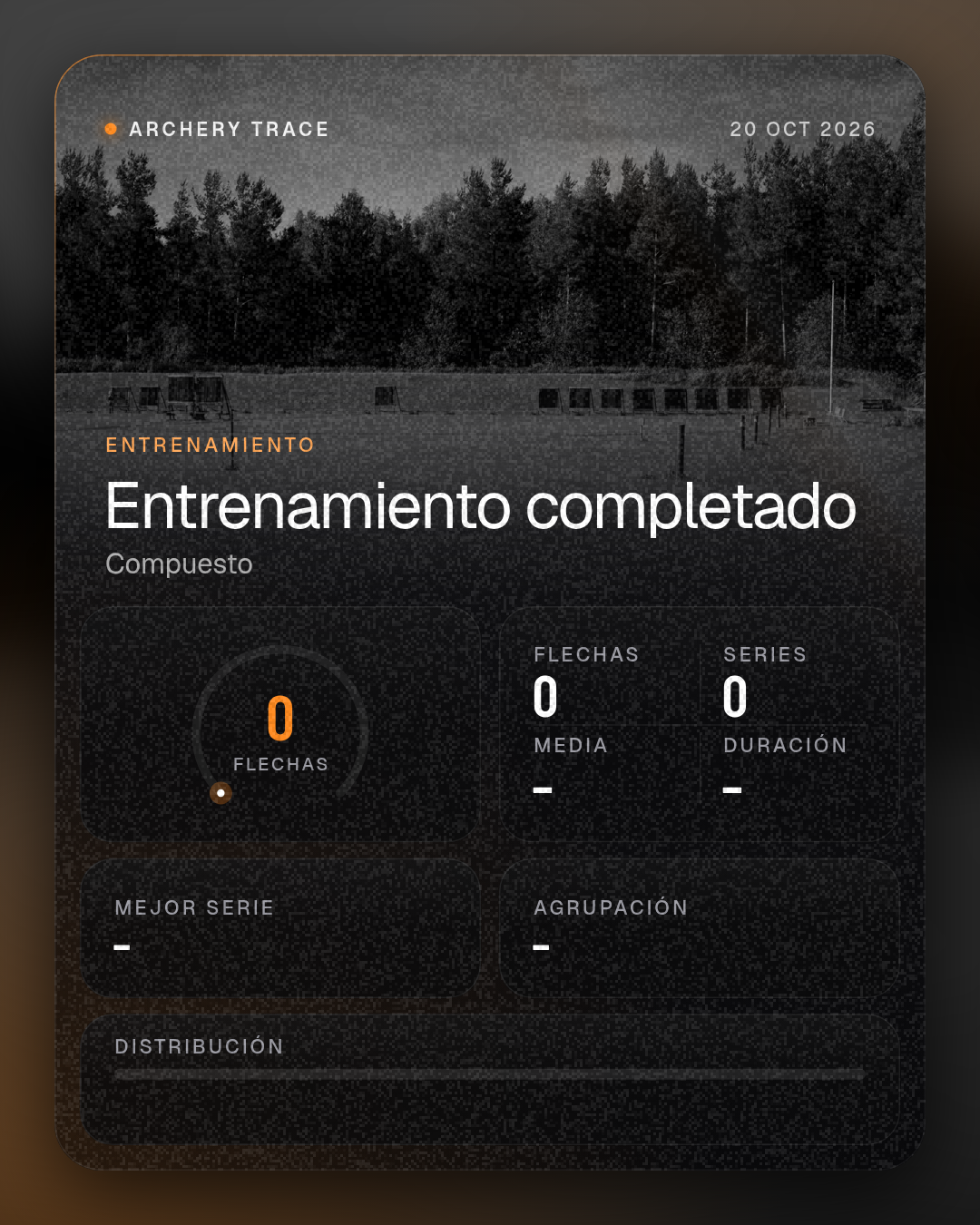 Tarjeta Cristal con grano moderado
